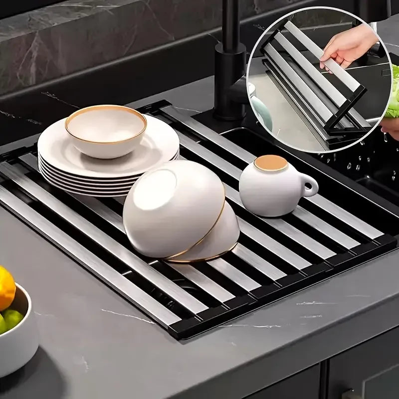 Foldable Stainless Steel Sink Rack